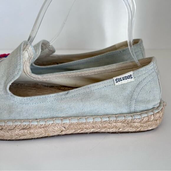 Soludos Tassel Camel Espadrille Smoking Slippers - Picture 6 of 15